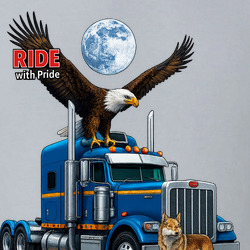 Ride With Pride Petebilt T Shirt 40355627