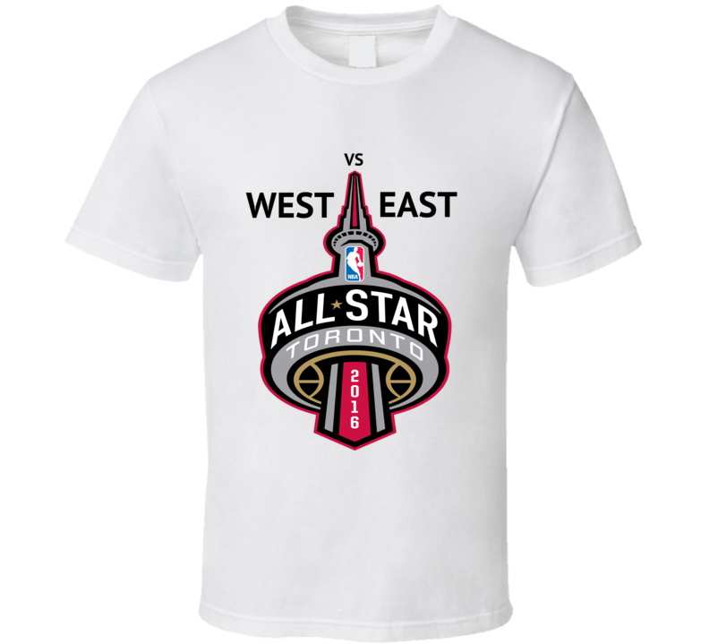 NBA all-Star 2016 Toronto - East vs. West Basketball T-Shirt  