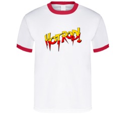 Roddy Piper Hot Rod Red Ringer Style Shirt Retro Wrestling Fan T Shirt
