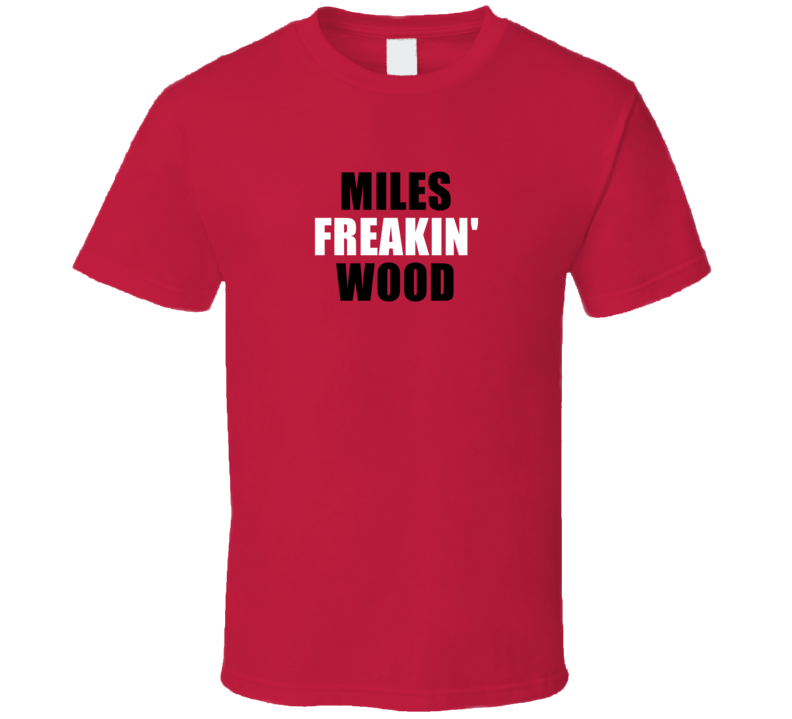 Miles Freakin&#039; Wood New Jersey Hockey Team Fan Player T Shirt