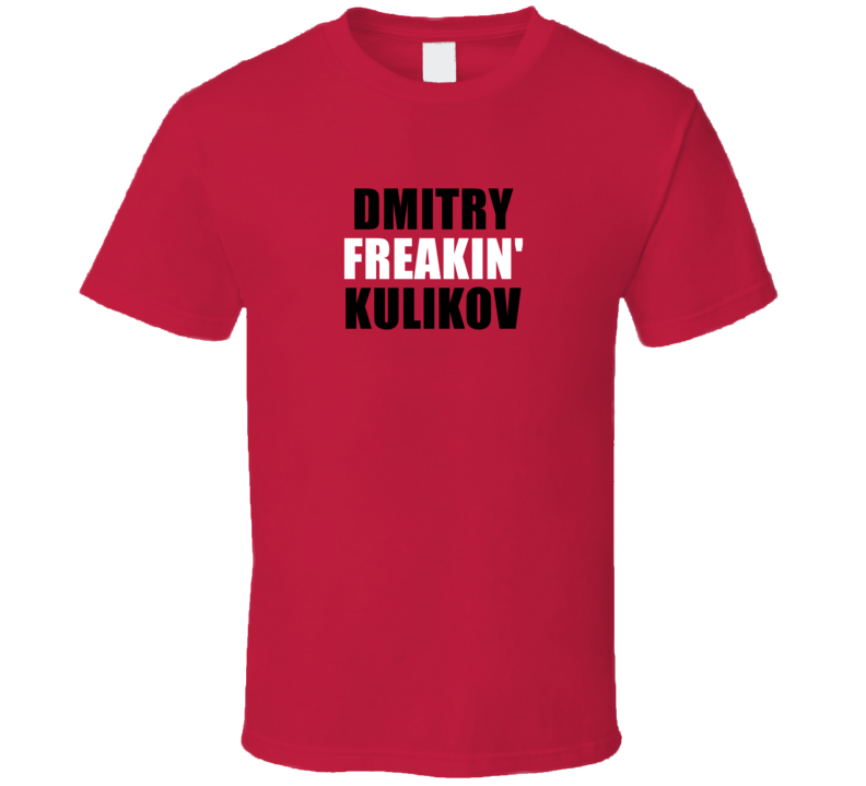 Dmitry Freakin&#039; Kulikov New Jersey Hockey Team Fan Player T Shirt