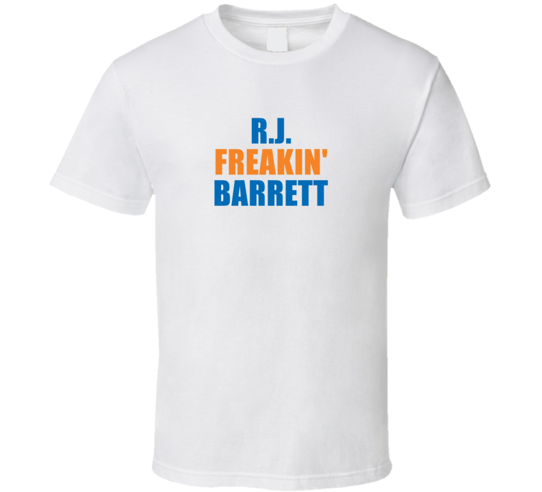 Rj Freakin&#039; Barrett New York Basketball Team Fan Player T Shirt