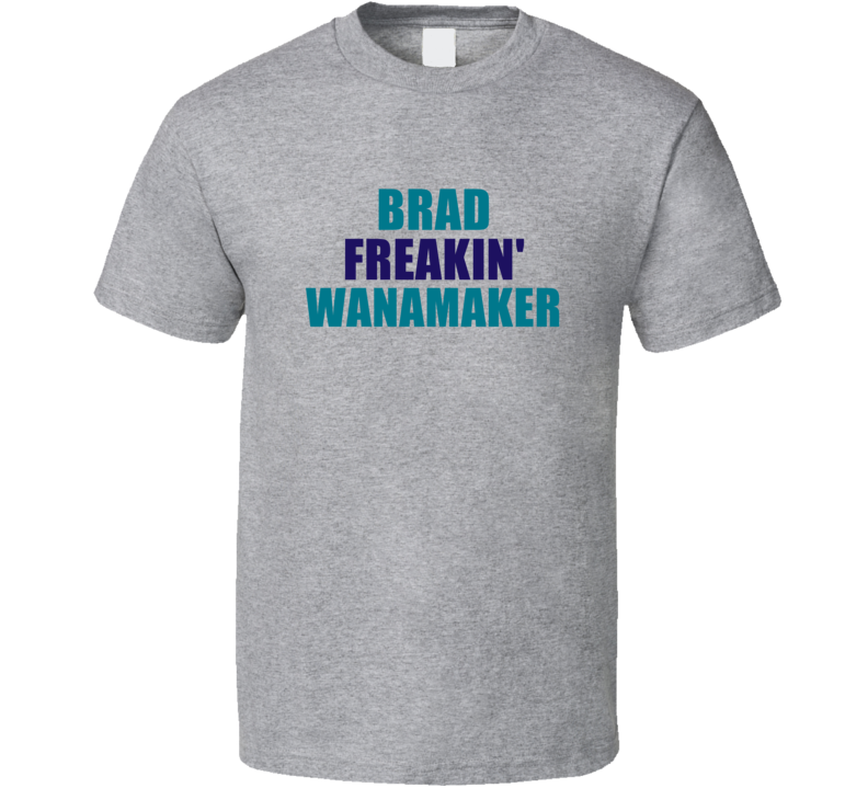 Brad Freakin&#039; Wanamaker Charlotte Basketball Team Fan Player T Sh