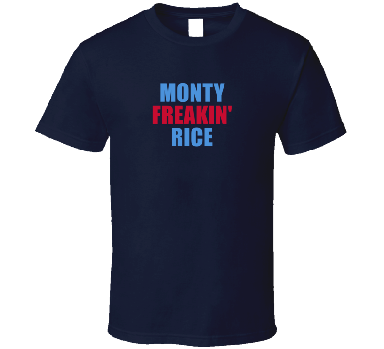 Monty Freakin&#039; Rice Tennessee Football Team Fan Player Funny T Sh