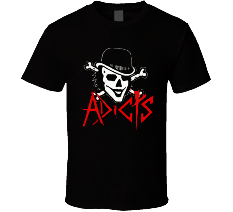 The Adicts Skull Punk Rock T Shirt The Adicts Skull Punk Rock T Shirt