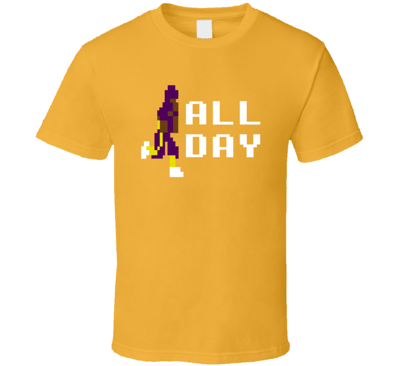 Adrian Peterson AP All Day 8 Bit Minnesota Football T Shirt Adrian Peterson AP All Day 8 Bit Minnesota Football T Shirt