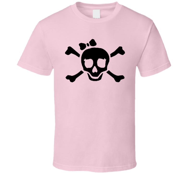 Skull With Bow T Shirt Skull With Bow T Shirt