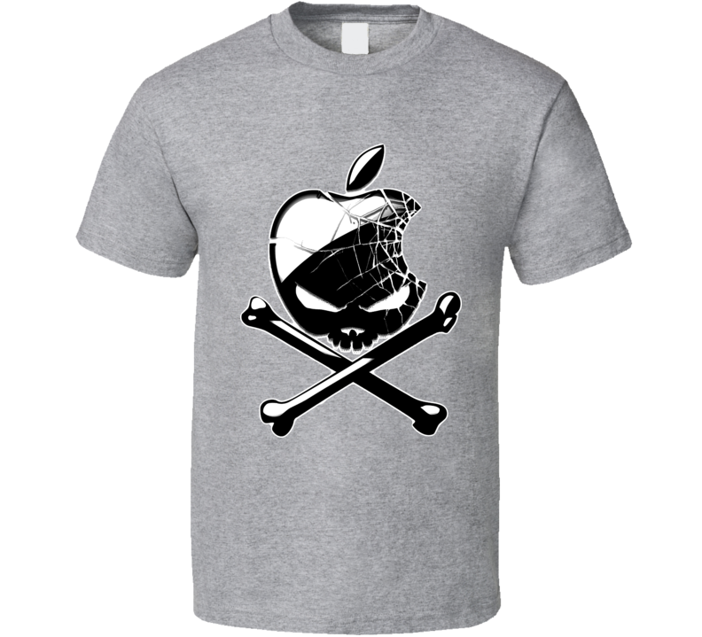 Apple Skull and Bones T Shirt Apple Skull and Bones T Shirt