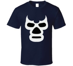 Blue Demon Big Face Mexican Wrestling T Shirt