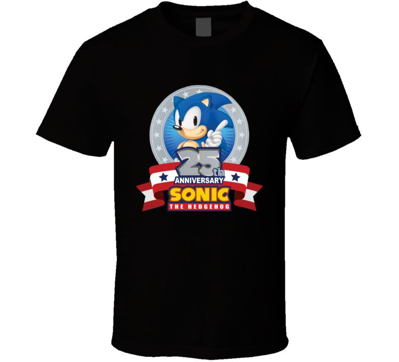 Sonic The Hedgehog 25th Anniversary Sega T Shirt Sonic The Hedgehog 25th Anniversary Sega T Shirt