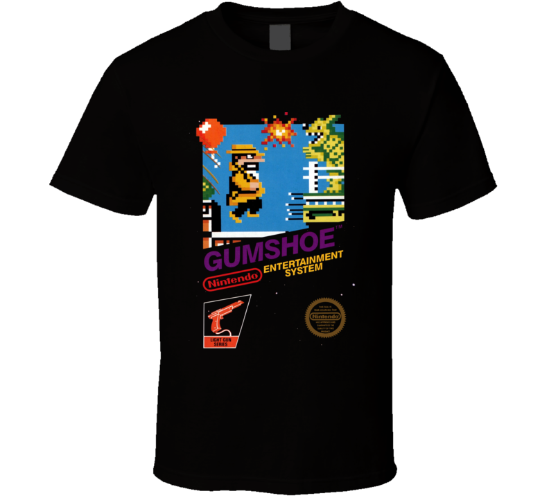 Gumshoe Nes Classic Black Box Video Game T Shirt Gumshoe Nes Classic Black Box Video Game T Shirt