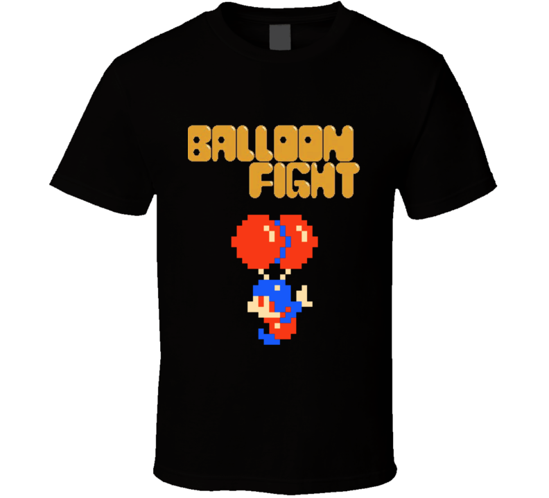 Balloon Fight Black Box Nes Video Game T Shirt Balloon Fight Black Box Nes Video Game T Shirt