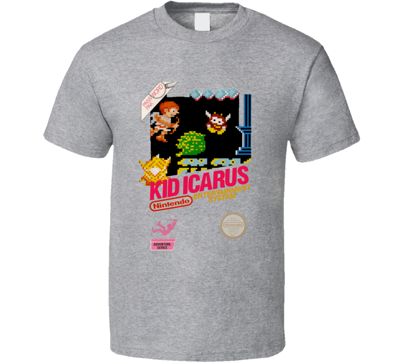 Kid Icarus Retro Video Game Box Art T Shirt Kid Icarus Retro Video Game Box Art T Shirt