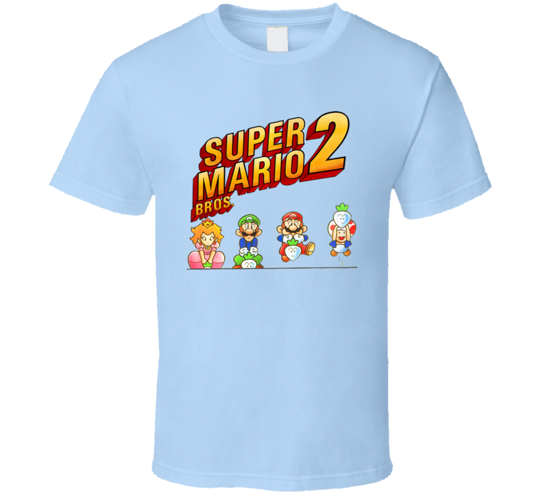 Super Mario Bros. 2 Video Game Retro Characters T Shirt Super Mario Bros. 2 Video Game Retro Characters T Shirt