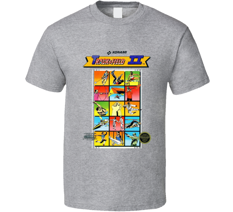 Track And Field 2 Nes Box Art Video Game T Shirt Track And Field 2 Nes Box Art Video Game T Shirt