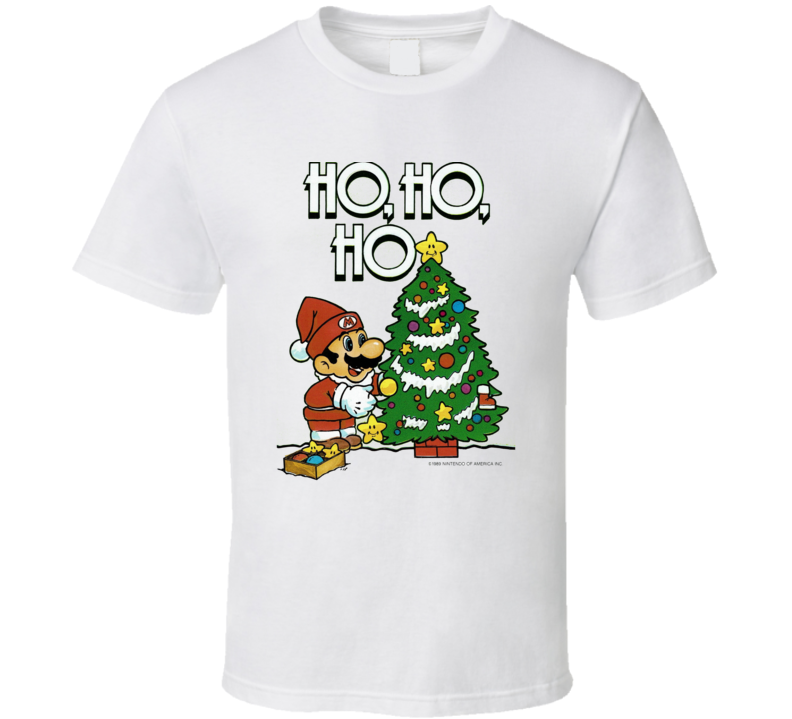 Super Mario Nintendo Christmas Present Essential Holiday Fan T Shirt Super Mario Nintendo Christmas Present Essential Holiday Fan T Shirt