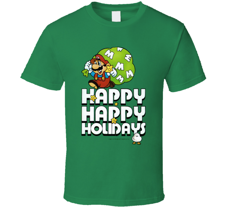 Super Mario Holiday Christmas Essential Video Game Fan T Shirt Super Mario Holiday Christmas Essential Video Game Fan T Shirt
