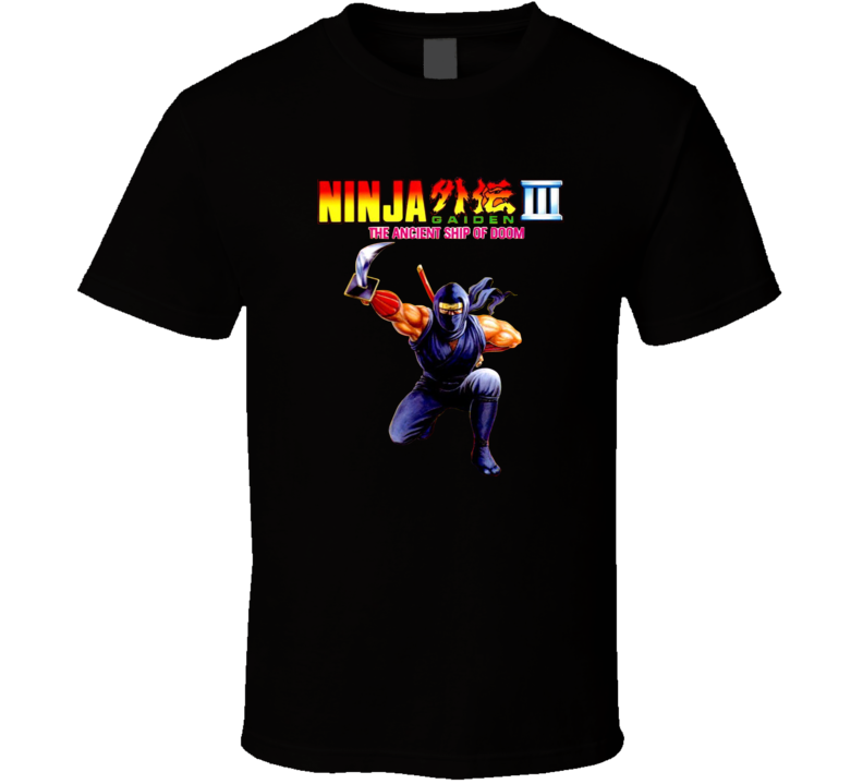 Ninja Gaiden 3 Nes Box Art Retro Video Game T Shirt Ninja Gaiden 3 Nes Box Art Retro Video Game T Shirt