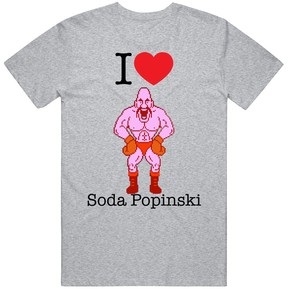 Soda Popinski I Love Heart Mike Tyson's Punch Out Video Game Boxing T Shirt Soda Popinski I Love Heart Mike Tyson's Punch Out Video Game Boxing T Shirt