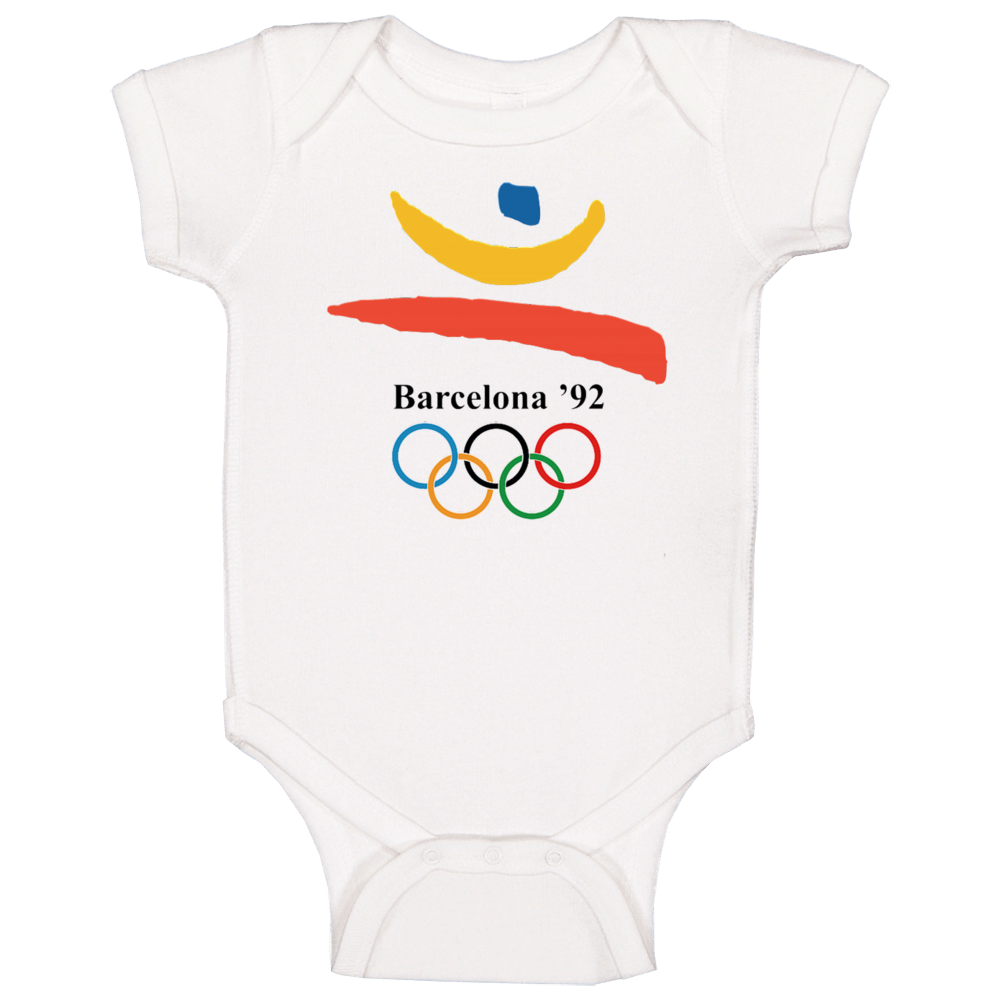 Barcelona 1992 Summer Olympics Baby One Piece Barcelona 1992 Summer Olympics Baby One Piece