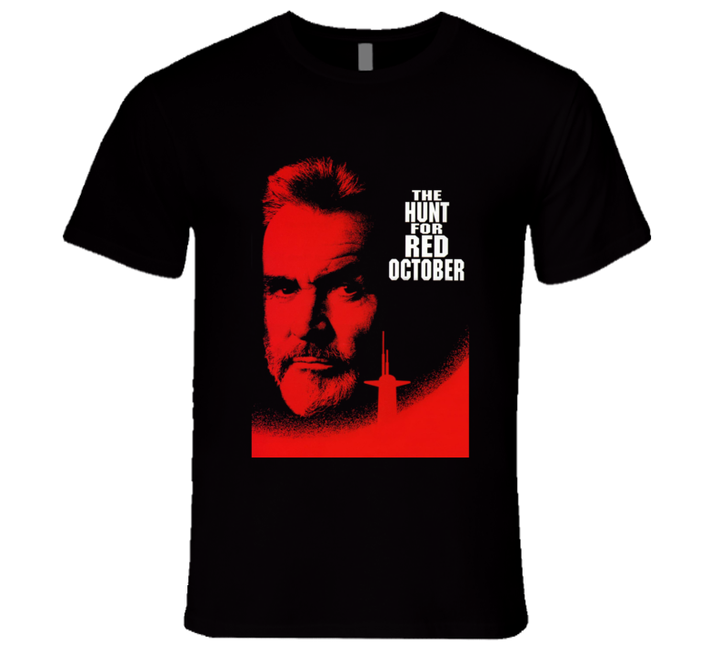 Hunt For Red October Connery 90's Action Movie T Shirt Hunt For Red October Connery 90's Action Movie T Shirt