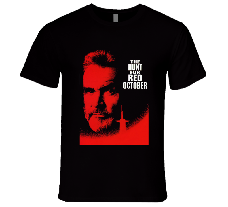 Hunt For Red October Connery 90's Action Movie T Shirt