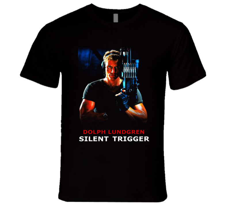 Silent Trigger Lundgren 80's Retro Action Movie T Shirt Silent Trigger Lundgren 80's Retro Action Movie T Shirt