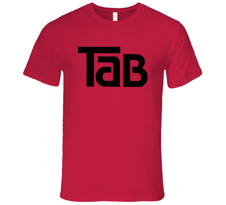 Tab Classic Beverage Soda Cola Black Logo Retro T Shirt Tab Classic Beverage Soda Cola Black Logo Retro T Shirt