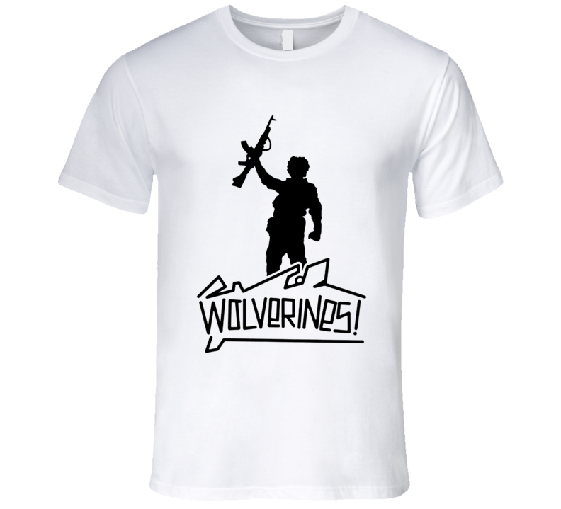 Red Dawn Wolverines Swayze Retro 80's Action Movie T Shirt Red Dawn Wolverines Swayze Retro 80's Action Movie T Shirt