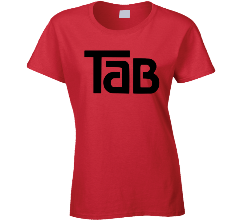 Tab Cola Retro Beverage Drink 80's Cool Ladies T Shirt Tab Cola Retro Beverage Drink 80's Cool Ladies T Shirt