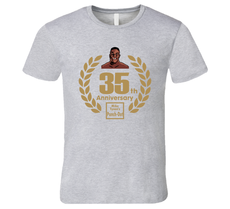 Mike Tyson's Punch Out 35th Anniversary Retro Video Game T Shirt Mike Tyson's Punch Out 35th Anniversary Retro Video Game T Shirt