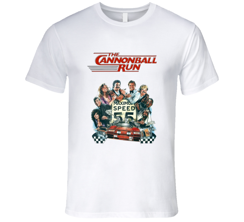 The Cannonball Run Retro Reynolds 80's Comedy Movie T Shirt The Cannonball Run Retro Reynolds 80's Comedy Movie T Shirt
