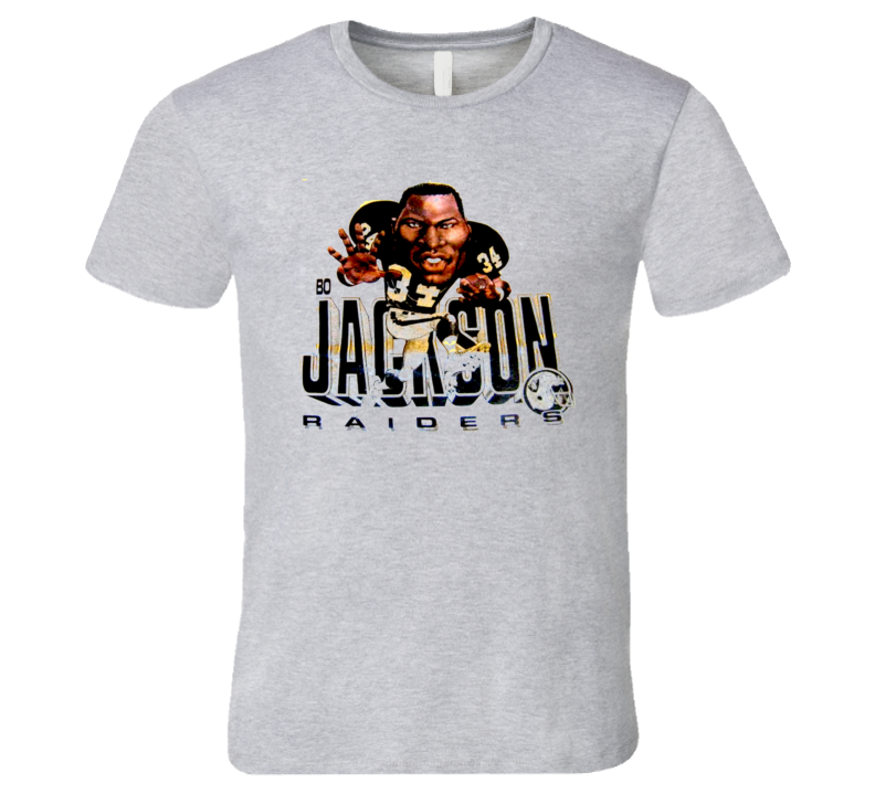 Bo Jackson Retro Caricature Football Oakland T Shirt Bo Jackson Retro Caricature Football Oakland T Shirt