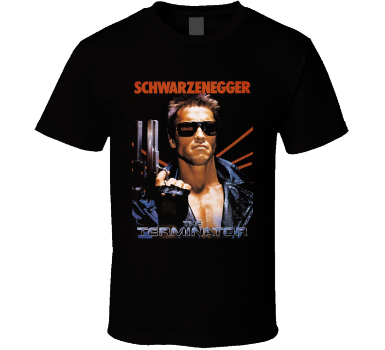 The Terminator 1984 Arnold Schwarenegger Retro Movie T Shirt The Terminator 1984 Arnold Schwarenegger Retro Movie T Shirt