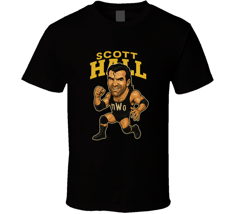 Scott Hall Retro Wrestling Legend Caricature T Shirt Scott Hall Retro Wrestling Legend Caricature T Shirt