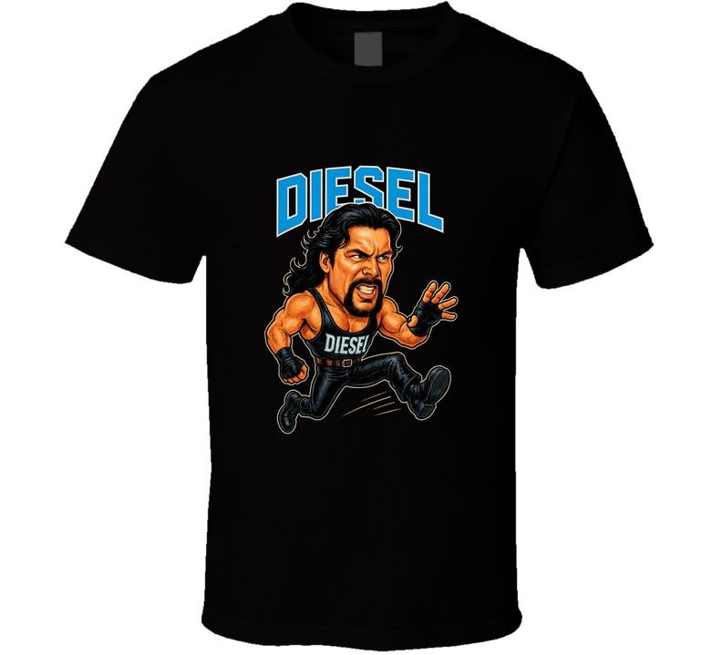 Diesel Big Daddy Cool Retro Wrestling Caricature T Shirt Diesel Big Daddy Cool Retro Wrestling Caricature T Shirt