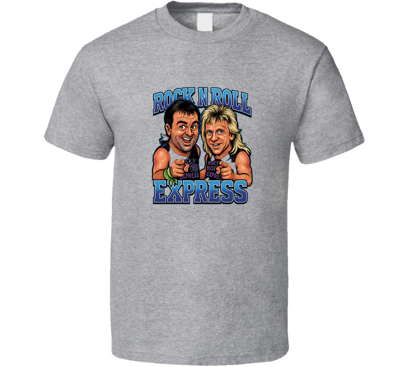 Rock N Roll Express Retro Wrestling Caricature T Shirt Rock N Roll Express Retro Wrestling Caricature T Shirt
