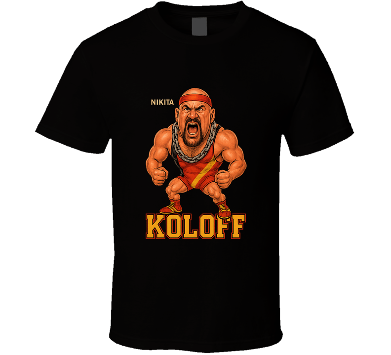 Nikolai Koloff Retro Wrestling Caricature T Shirt