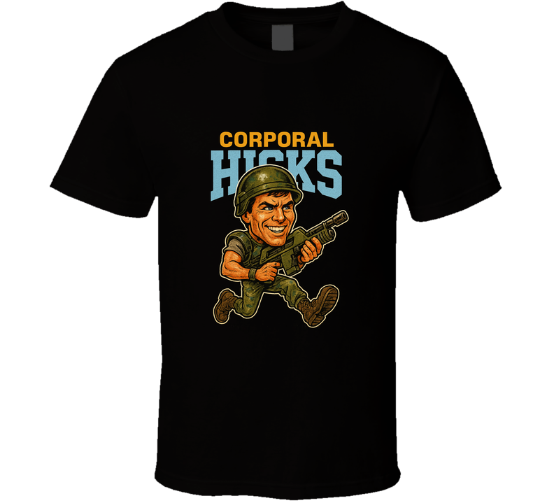 Alien Movie Corporal Hicks Retro Caricature Movie T Shirt Alien Movie Corporal Hicks Retro Caricature Movie T Shirt