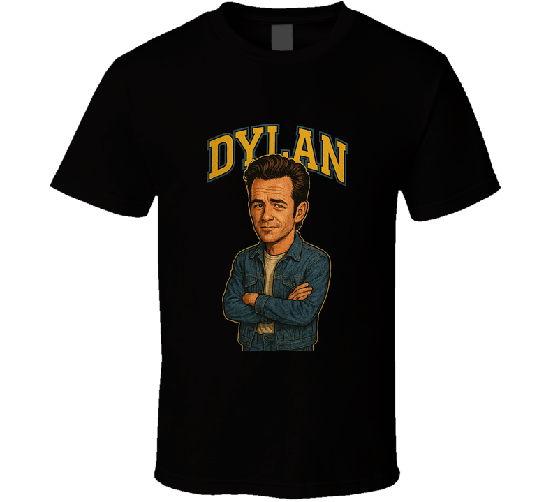 Beverley Hills 90210 Dylan Retro Caricature Tv Show T Shirt Beverley Hills 90210 Dylan Retro Caricature Tv Show T Shirt