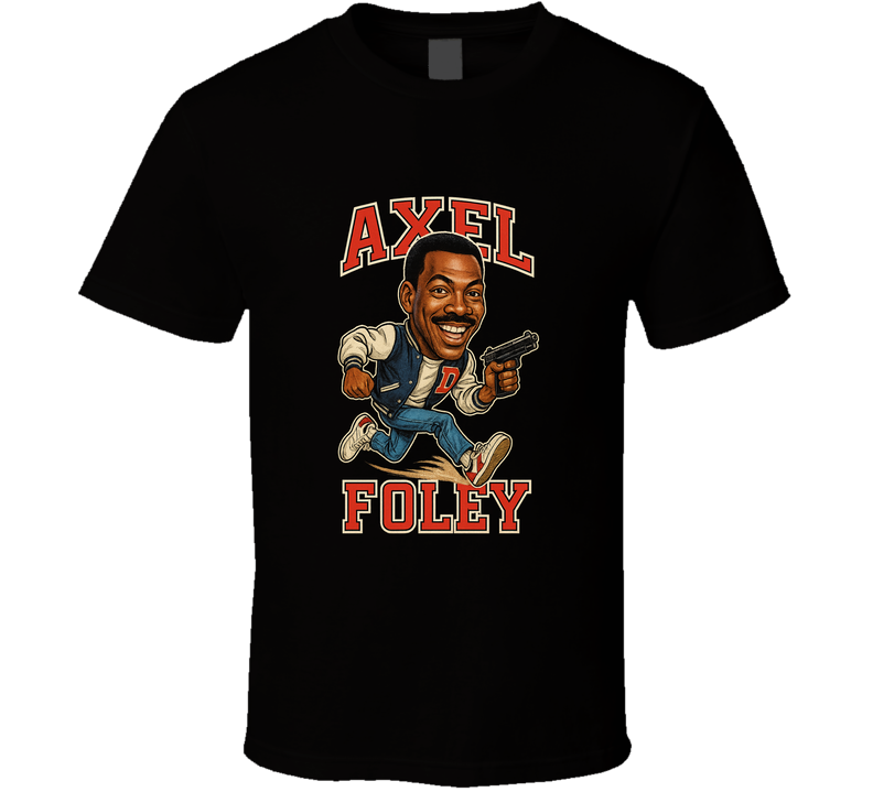 Beverley Hills Cop Axel Foley Murphy Retro Caricature Movie T Shirt Beverley Hills Cop Axel Foley Murphy Retro Caricature Movie T Shirt