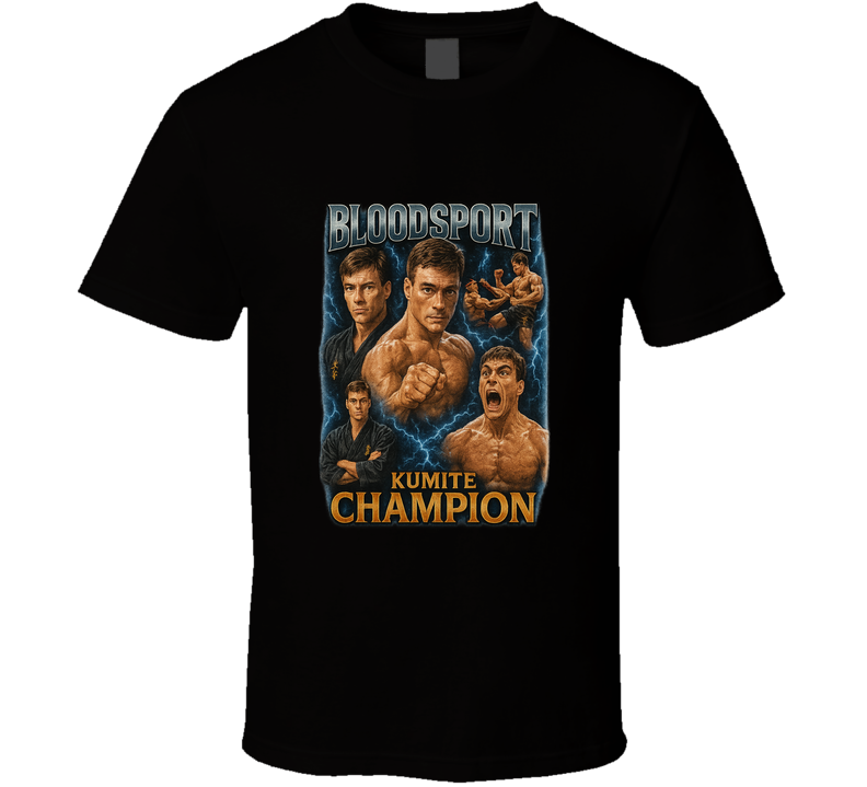Bloodsport Van Damme Movie Tribute Retro Movie T Shirt