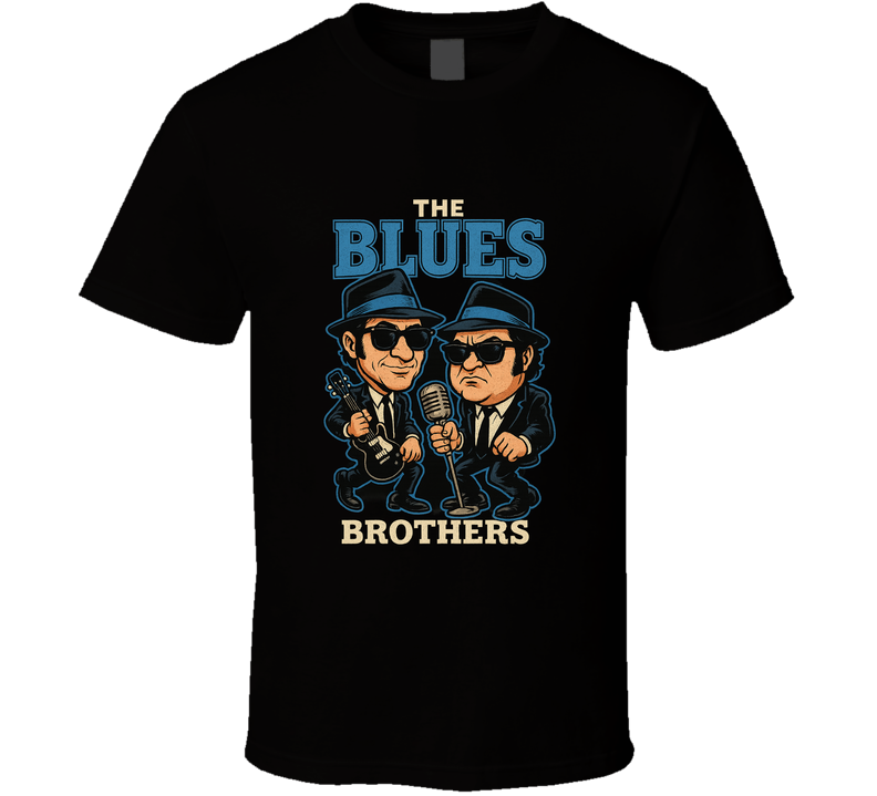 Blues Brothers Retro Caricature Movie T Shirt Blues Brothers Retro Caricature Movie T Shirt