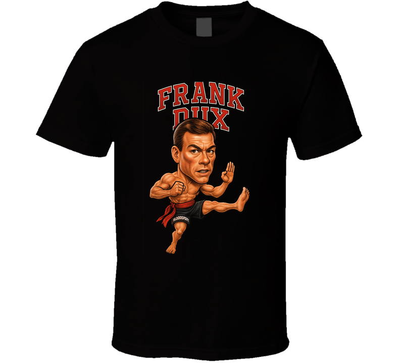 Bloodsport Frank Dux Character Retro Caricature Movie T Shirt Bloodsport Frank Dux Character Retro Caricature Movie T Shirt