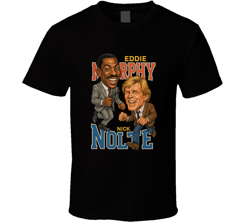 48 Hrs Eddie Murphy Nick Nolte Retro Caricature Movie T Shirt 48 Hrs Eddie Murphy Nick Nolte Retro Caricature Movie T Shirt