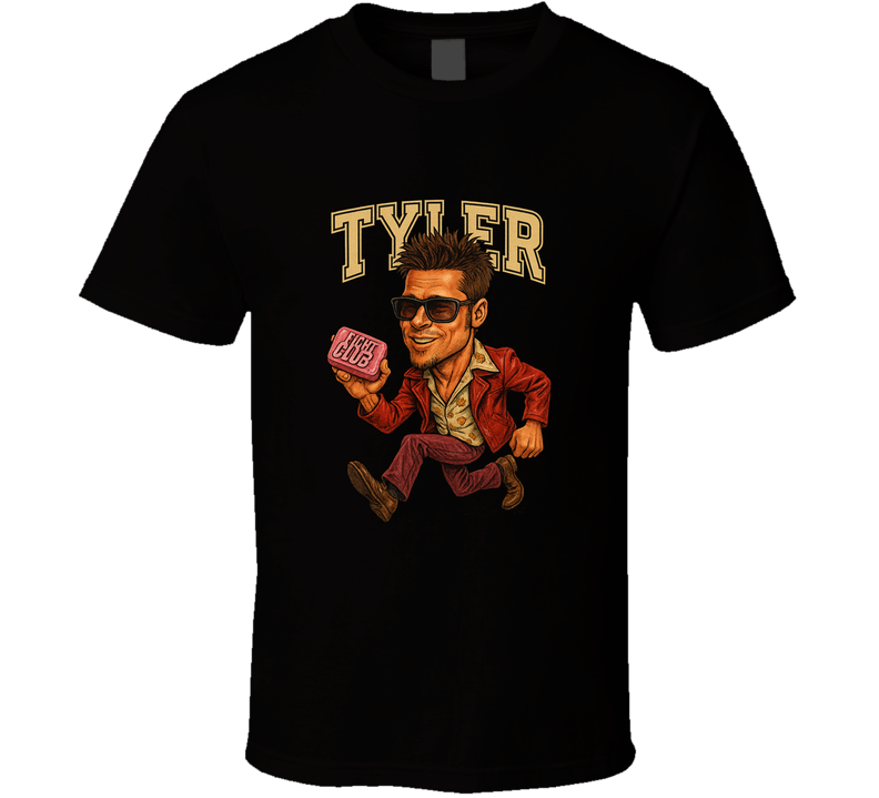 Fight Club Tyler Durden Retro Movie Caricature T Shirt