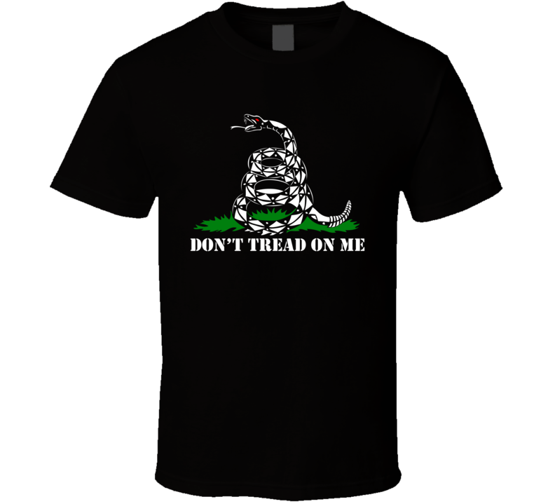 Mens T-shirt Don't Tread on Me Snake