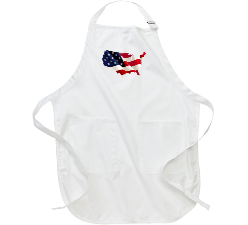 Chefs Cooking Apron United States Flag Make America Great Again US White Kitchen Clothing
