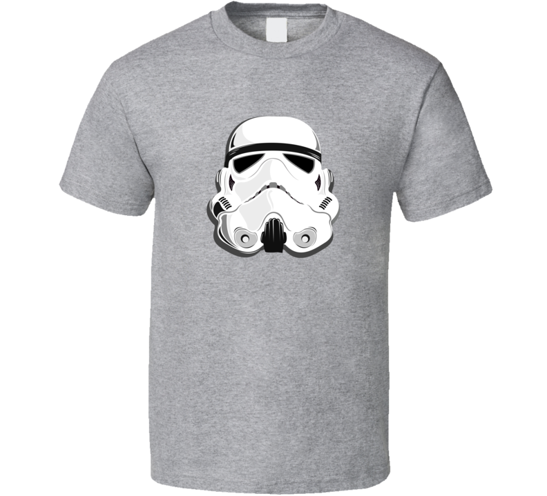 Mens T-shirt Storm Trooper Dark Side Star Wars Clothing Starwars Grey