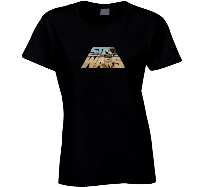 Womens T-shirt Original Logo Star Wars Clothing The Force Awakens Starwars White